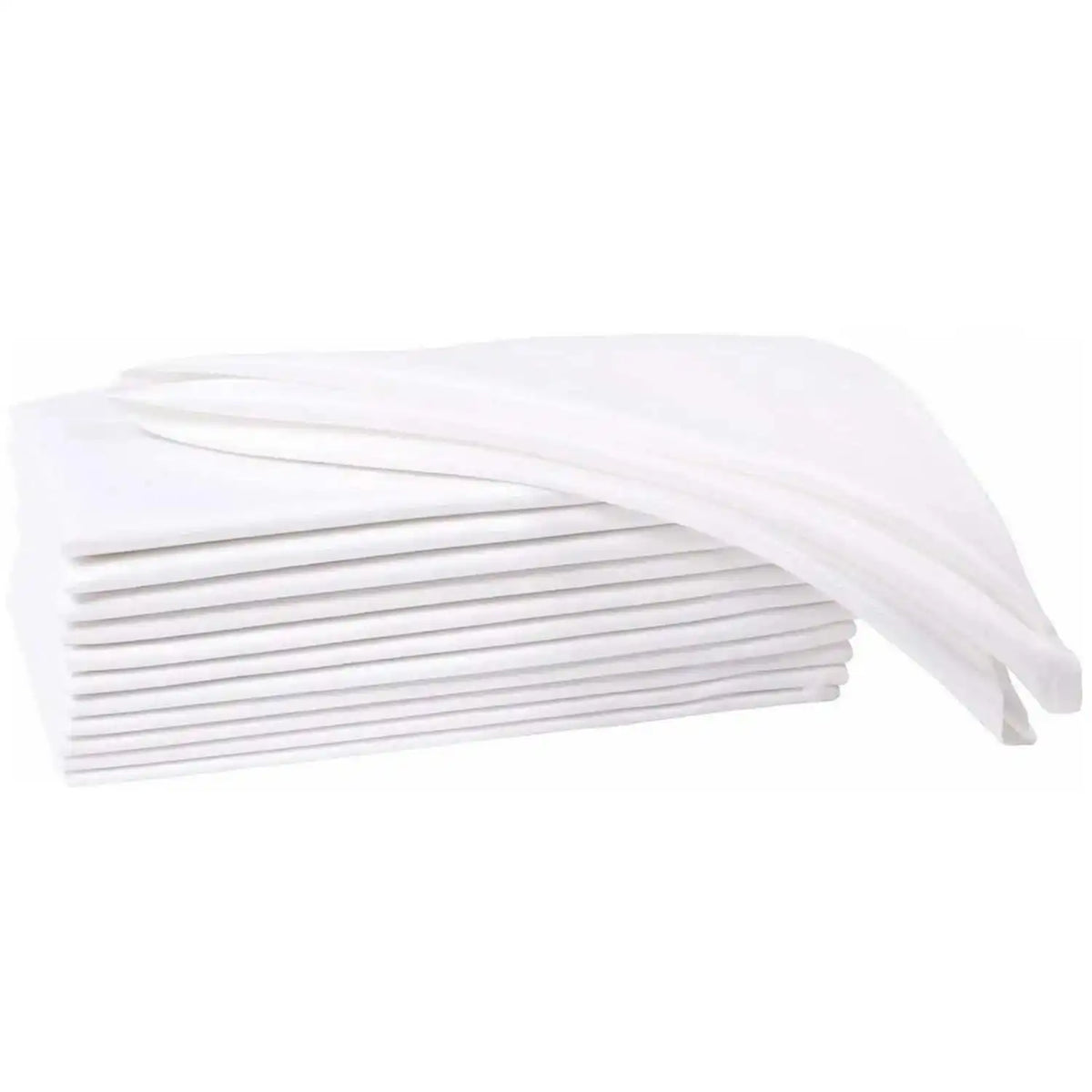 serviettes blanches coton 40x40cm douces absorbantes classiques maison événements restaurants