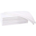 serviettes blanches coton 40x40cm douces absorbantes classiques maison événements restaurants