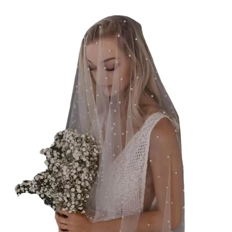 voile mariée blanc classique tulle translucide femme accessoire mariage peigne bouquet fleurs