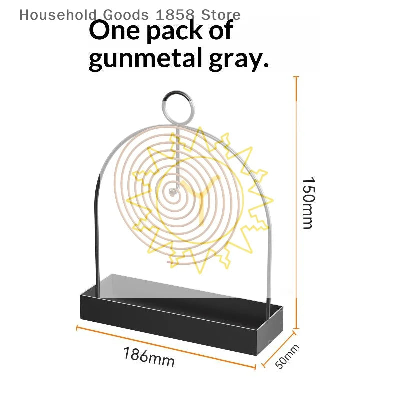 porte moustiquaire spirale gris moderne minimaliste collecteur d'insectes transparent balcon patio