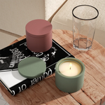 moule silicone bougie pot décoration maison flexible non adhésif facile nettoyage durable