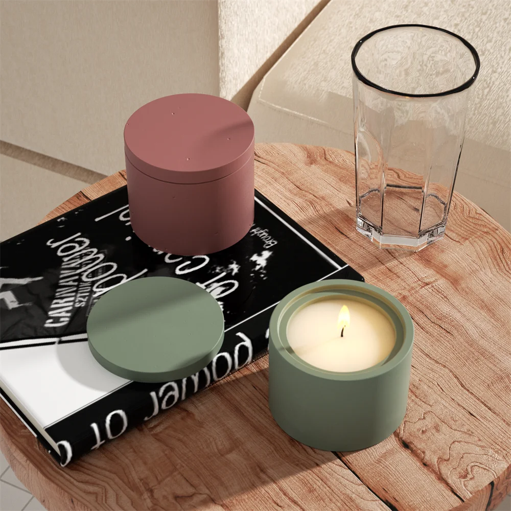 moule silicone bougie pot décoration maison flexible non adhésif facile nettoyage durable