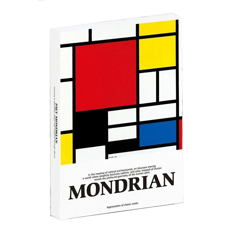 cartes postales créatives différentes couleurs classique moderne abstrait clips kit décoration murale DIY