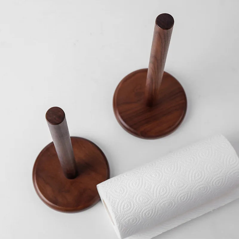 porte serviettes bois marron moderne minimaliste cuisine objet decoratif serviette blanche motifs