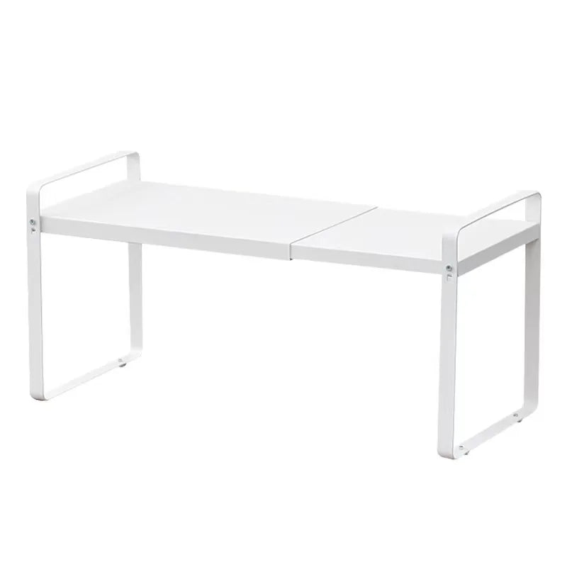 étagère cuisine rétractable modulaire noire métal tiroirs moderne fixée assemblage facile rangement efficace