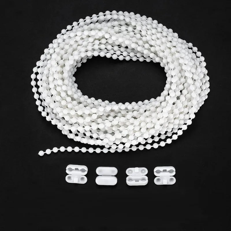 chaîne plastique blanc 5m clips réparation stores enrouleurs polonais accessoires