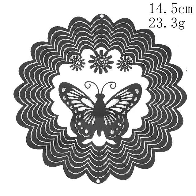 décorations murales métal fée papillon hibou croix arbre vie ornements extérieurs artisanal geometrique