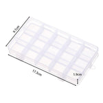 boîtes rangement transparentes 10 15 24 28 grilles clips modernes bijoux bricolage affichage storage