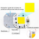puce led cob 50w 70w 100w blanc chaud lumière froide croissance moderne aluminium