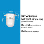 ampoules led e14 e27 blanc noir anneau fixation moderne sans visibilité fixe
