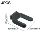 roulettes meuble supports plastique noir gris caoutchouc antidérapant vissage trou central set pièces