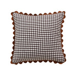 taies d'oreiller carreaux douces moderne confortables lit maison couleurs vert jaune rose orange beige