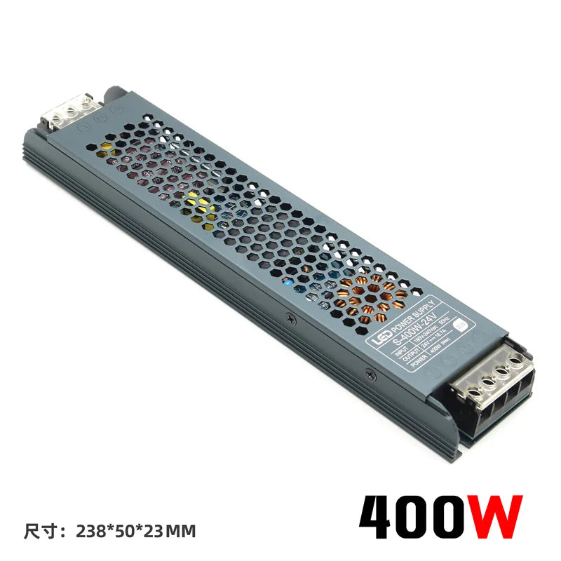 alimentation led 12v 24v transformateur 60w 100w 150w 200w 300w 400w connecteurs gris moderne