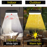lampe solaire extérieure détecteur mouvement projecteur led moderne noir blanc carreaux