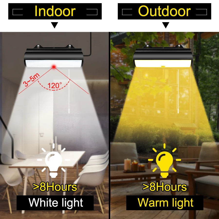 lampe solaire extérieure détecteur mouvement projecteur led moderne noir blanc carreaux