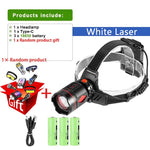 lampe frontale rechargeable led super lumineuse nuit randonnée pêche camping clip moderne