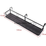 étagère murale noire moderne grille florale clips suspension plante pot assemblage économique