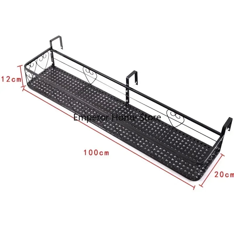 étagère murale noire moderne grille florale clips suspension plante pot assemblage économique