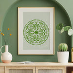 stencils mandala blanc or ornements floraux artisanal élégants peinture bricolage décoration murale bois tissu