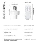 interrupteur intelligent télécommande ampoule led e27 minuterie sans fil moderne blanc opacité vis fixations