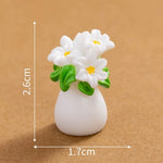 bouquet fleurs artificielles miniature décoratives feuilles fleurs diverses couleurs opaques décoration intérieure festive