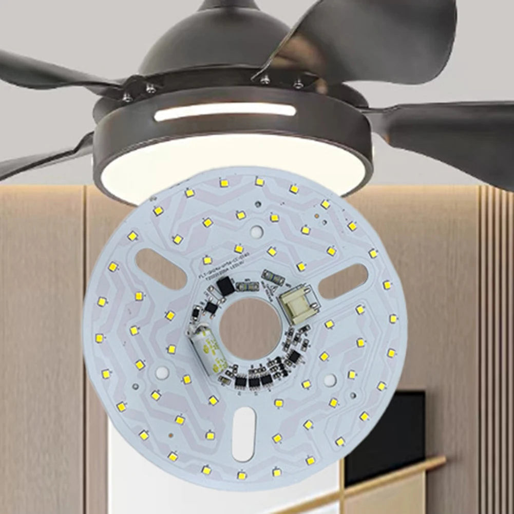 plaque led blanc moderne diodes rond connecteurs électronique 16cm diamètre remplacemement plafonnier