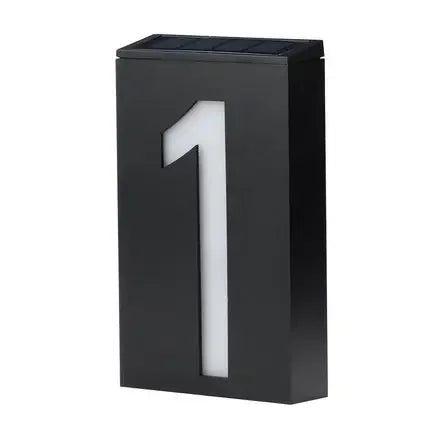lumière solaire numéro rue ip65 led moderne adhésif extérieure porte villa blanc noir