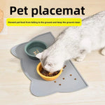 tapis silicone anti déversement chat chien moderne bols animaux transparents grande taille