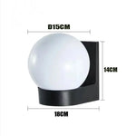 applique murale moderne extérieure aluminium noir blanc ip65 led hydrofuge fixe mur