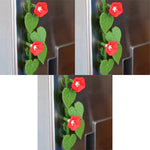 magnétiques réfrigérateur décoratifs floral feuilles fleurs bleu rose vert étoiles