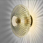 applique murale led moderne blanc doré rayures horizontales fixée mur éclairage quotidien chambre salonhôtel