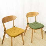 coussin chaise gris beige vert orange bleu moderne antidérapant tissu uni coton polyester