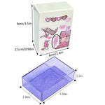 boîte cigarettes transparente paillettes moderne blanche rose verte bleue jauneviolette