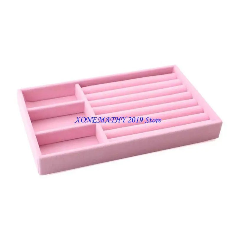 organisateur bijoux boîte velours rose moderne colliers boucles doreilles pendentifs bracelets dorés