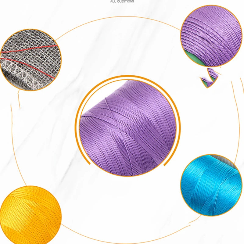 fil coudre polyester haute résistance bobines fil couture broderie artisanale