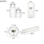 décoration moderne transparente support bougie adhésif mariage table dîner simple