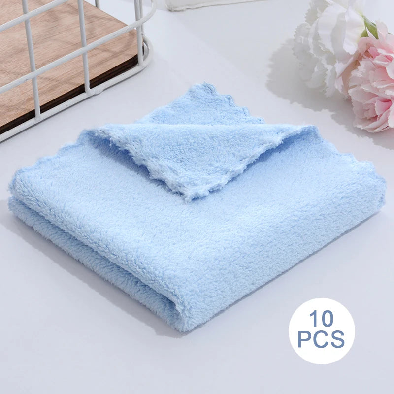 serviettes microfibre face absorption rapide vert pastel rose bleu gris beige opaques modernes
