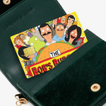 sticker adhésif carte crédit dessin animé bob's burgers the movie waterproof réutilisable bleu jaune