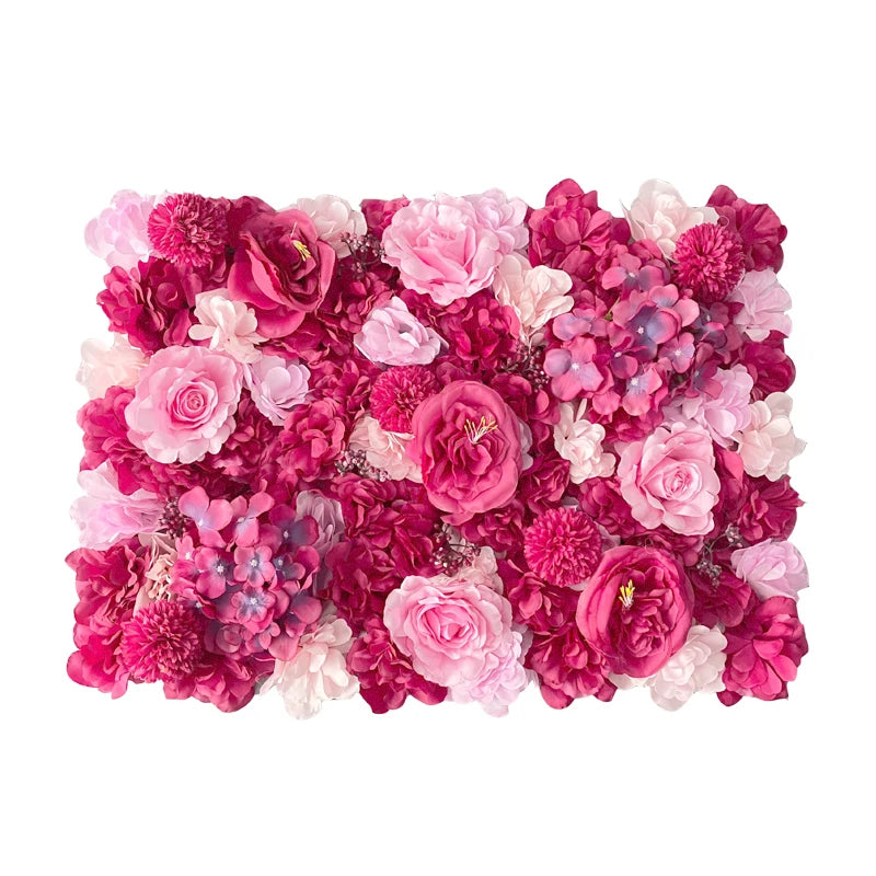 panneau mural floral rose romantique peonies hortensias chrysanthemes decoration mariage anniversaireextérieur