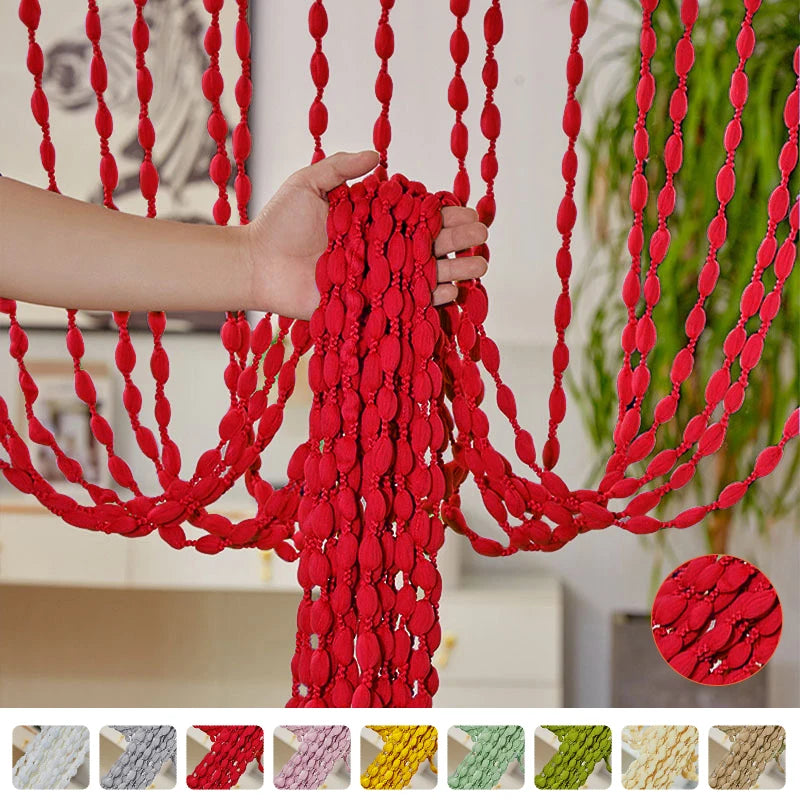 rideau boho chic rouge beige bleu gris vert rose jaune opacité chambre décoration festive
