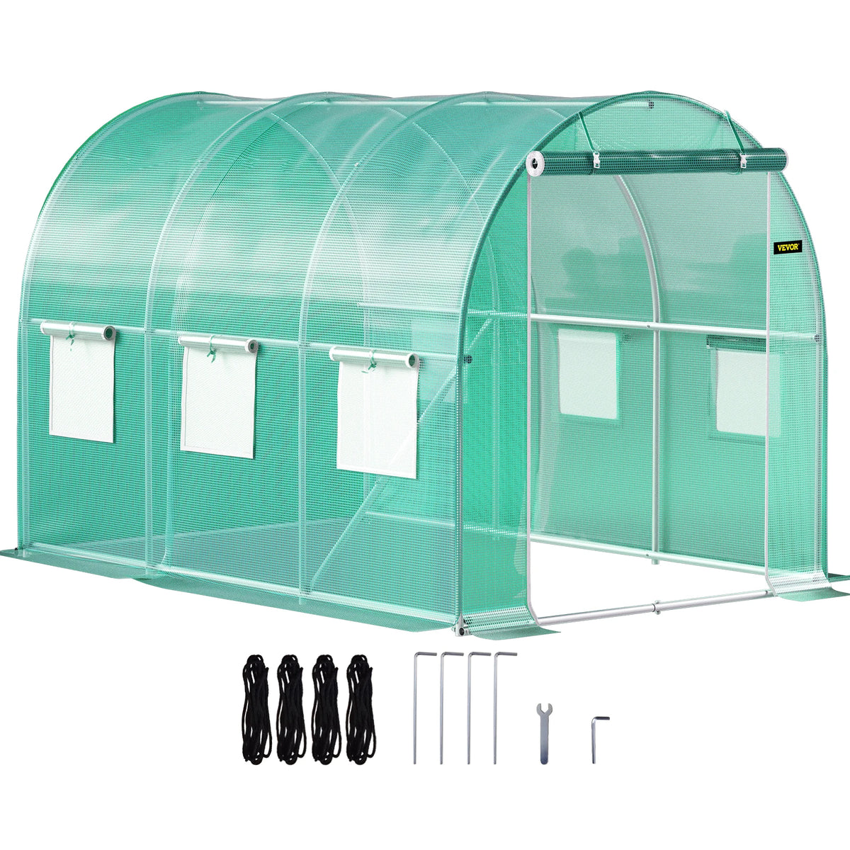serre tunnel serre verte moderne fenêtres transparentes durables assemblage facile imperméable inclusion outils jardin