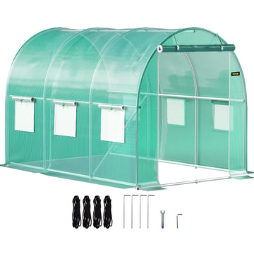 serre tunnel serre verte moderne fenêtres transparentes durables assemblage facile imperméable inclusion outils jardin