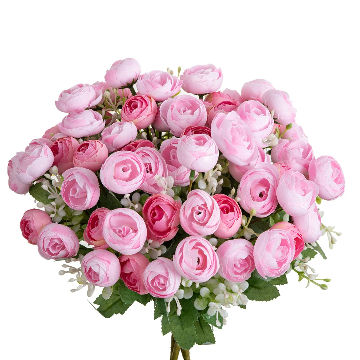 bouquet fleurs artificielles roses simples modernes blanc rose orange violet jaune bleu intérieur mariage