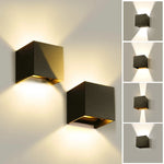 Éclairage mural LED 12W 6W noir blanc contemporain réglable 100°