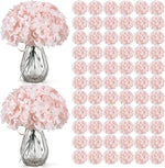 décoration intérieure moderne bouquet artificiels hortensias blanc soie 50 tiges vase translucide