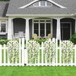 guirlande artificielle vigne blanche verte fleurs fines feuilles modernes extérieur accrochée 75cm decoration murale