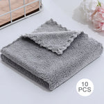serviettes microfibre face absorption rapide vert pastel rose bleu gris beige opaques modernes