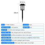 lumière solaire led jardin noire moderne transparente ip65 5v 60lm flux