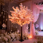 arbre artificiel fleurs rose moderne décoration extérieure baby shower papier rouge cheval