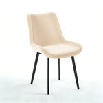 chaises modernes velours noires vertes rouges grises beiges accueil polyester